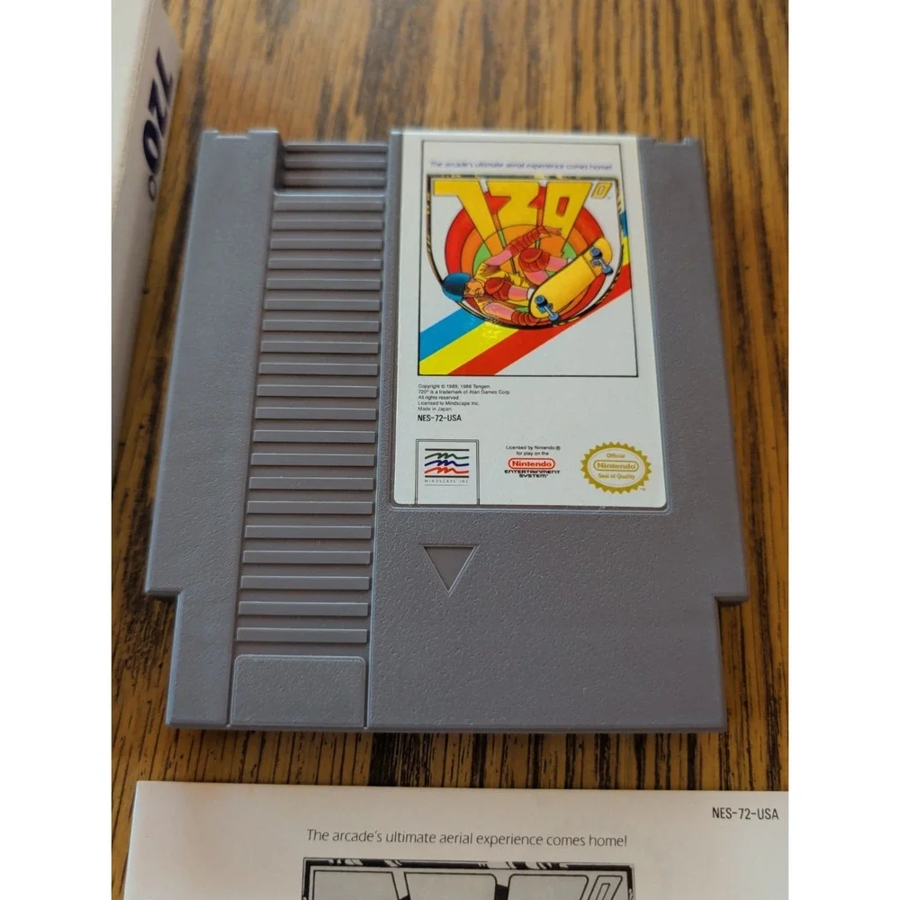 720 Degrees NES Nintendo Complete CIB! Very Good Condition Rare!
